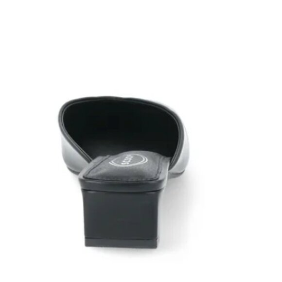 Scoop Women's Triangle Shaped Kitten Heel with Square Toe size 7M, Black - Picture 3 of 5